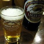 炭火やきとり 一兵衛 - 瓶ビールはキリンとアサヒがあります