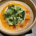 ルカンケ - 真鯛とイカをあわせ柑橘で仕上げた冷菜