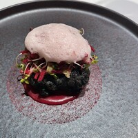 ルカンケ - 焼き茄子を衣に混ぜたハモのフリット