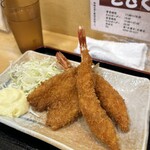 めし処　こさく - エビフライとキスフライの日替り定食