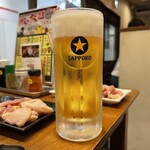 なかの食鶏 - 飲み放題の生ビール