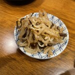 なかの食鶏 - お通し（もやしナムル）300円