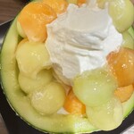 みのるダイニング フェザン盛岡 - ２種のメロン、、かなりの美味しさ❣️