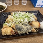 永楽食堂 - 竹輪納豆揚げ