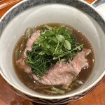 銀座 しのはら - 飛騨牛　ヒレ　豆餅　秋田ジュンサイ