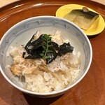 銀座 しのはら - 毛蟹のコロッケ　新生姜　ご飯