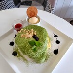 ソレイユカフェ - 伊勢茶とショコラの天使のパンケーキ