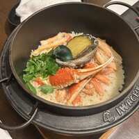 神楽坂 SHUN 分家 - 蟹と鮑炊き込みご飯