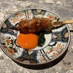 炭火串焼 鶏魚 - 