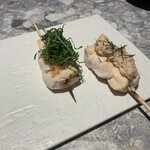 炭火串焼 鶏魚 - 