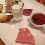 ポンテローザ トーキョー - トウモロコシスープ、カポナータ、モルタデッラ