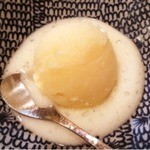 うぶか - 2014.8.  水物 『桃のソルベ バジルの香り』