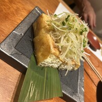 金目のどぐろ屋 赤羽店 - 栃尾揚げの原始焼き