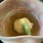 料亭 能登新 - 椎茸 鮭しんじょう二身揚げ