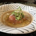 料亭 能登新 - 鮭昆布〆