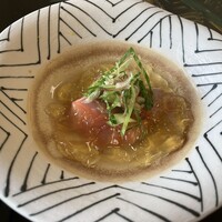 料亭 能登新 - 鮭昆布〆