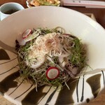 手打そば 車家 - サラダそば