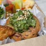 atelier C - original vegan food box(\2,000)　ビーツ グリーンピース入り お豆腐バーグ ズッキーニマリネ おろし胡瓜