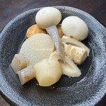 博多野菜巻き串焼き ここにこんね - 