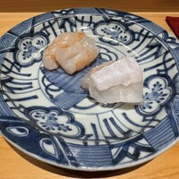 鮨処 やまと - 牡丹海老、平目