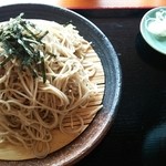 上高地食堂 - ざるそば大盛り（1200円+300円）