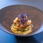 プレゼンテ スギ - 2025.6 本日のパスタ（キタッラ、鱸とボラのダブル自家製カラスミ、千葉産サバの味醂干し、ヤマドリタケ）