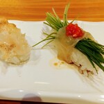 一作鮨 - ツブ貝、目ネギ