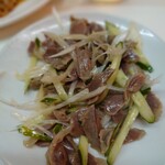 305878480 - 砂肝と葱の和え物