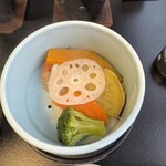 宵待ちの宿　萩一輪 - 蒸し野菜