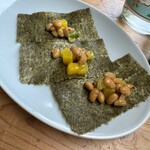大衆食堂みゆき - 納豆沢庵海苔付き