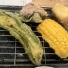 三代目 天ぷらすずき - 万願寺とうがらし、とうもろこし、穴子、本マグロレア