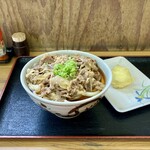 のぶ屋 - 肉ぶっかけ、半熟たまご天