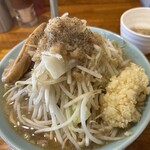汁麺屋 どっぷりしやがれ - 無料トッピングは全マシ（野菜・アブラ・ニンニク・カラメ）