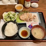 福の花 - 若鶏の塩焼きランチおろしポン酢900円