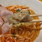 麺家 たけ田 - ワンタン中身