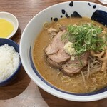 麺屋 玄 - 味噌ラーメン{大盛}¥1,150+ご飯{小}¥100