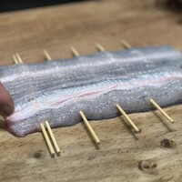 入谷鬼子母神門前のだや - 串打ち！見事な熟練の技！