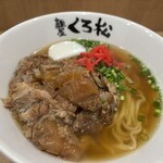 麺屋くろ松 - くろ松風ソーキそば（＋ソーキ）