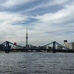 ささのや - スカイツリーと清州橋。
