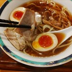 麺汁食膳 好日 - 煮玉子ちゃーしゅーめん