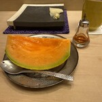 すし善 - メロンにブランデー