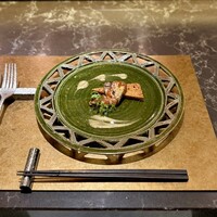 鉄板焼 雅 銀座 - フォアグラのソテー　パン･デピス添え