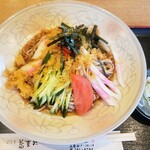 岡田屋 - 料理写真:冷やしたぬきそば 800円