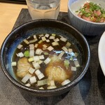 麺や旬香 - つけ汁は、2周年記念のスープを使って…