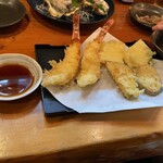 活魚料理 広海 - 天ぷら単品　えび×2 いか×2 なんきん れんこん