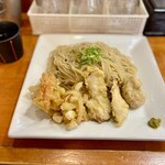 ラーメン 哲史 - 盛り300g +近江黒鶏天ぷら 1750円　※限定