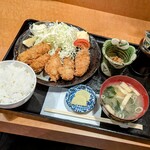 茶寮 ふ川 - 牡蠣フライ御膳