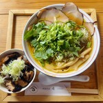 中華そば 肴 yamago - 肉中華(みつばTP)+炭火焼き親鶏飯(小)