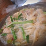 七乃花 - 和牛もつ鍋　〆は麺か雑炊か選べます