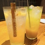 下町ストロング - アップルシナモンサワーとマンゴーサワー